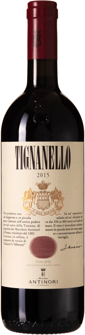 Tignanello, Toscana bottle