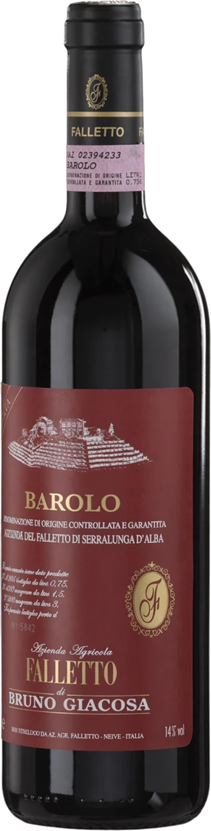 Bruno Giacosa, Barolo, Falletto Vigna Le Rocche Riserva bottle