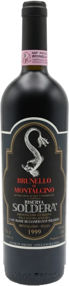 Soldera Casse Basse, Brunello di Montalcino, Riserva bottle