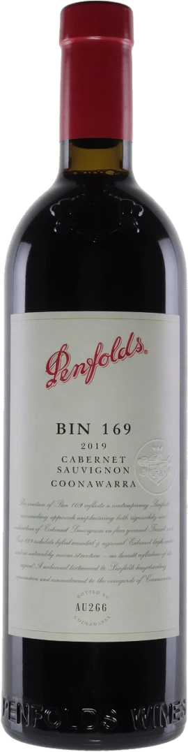 Penfolds, Bin 169 Cabernet Sauvignon, Coonawarra bottle